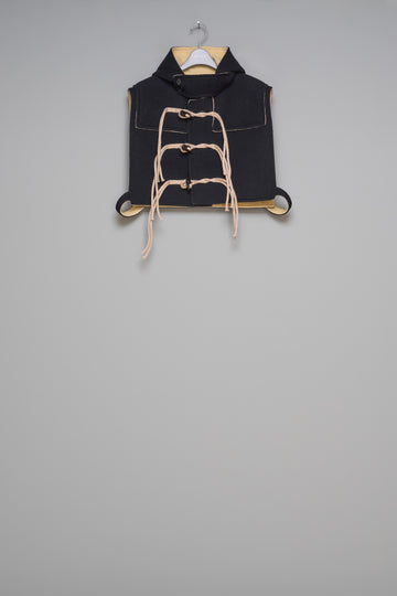 MASU  DUFFLE VEST(BLACK)