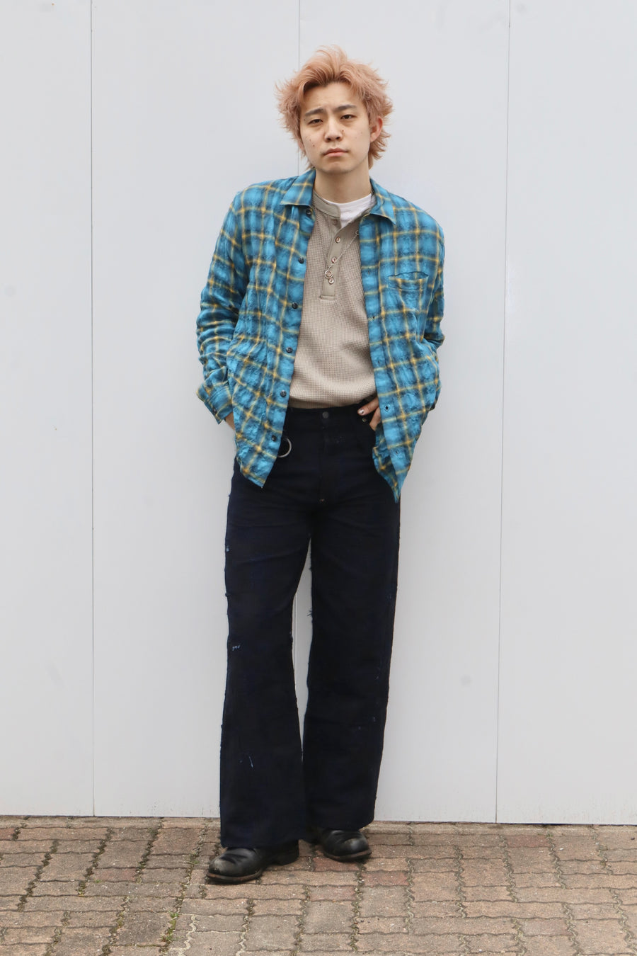 MINUS(マイナス)のTwist Seam Lot.20603T BORO CRUST AIZEN(スラックス