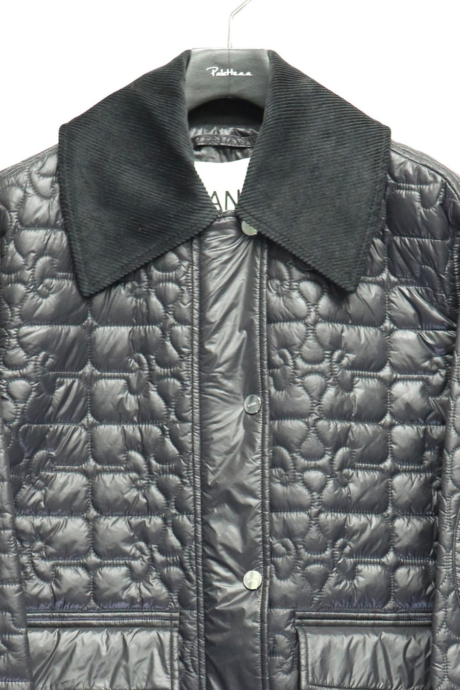 GANNI  Shiny Quilt Midi Jacket