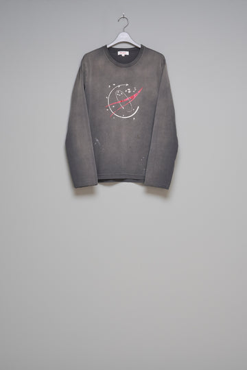 MASU  WASTED EXPLORER CREW LONG SLEEVE T-SHIRT(BLACK)