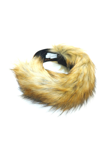 TOGA VIRILIS  Fur headband(BROWN)
