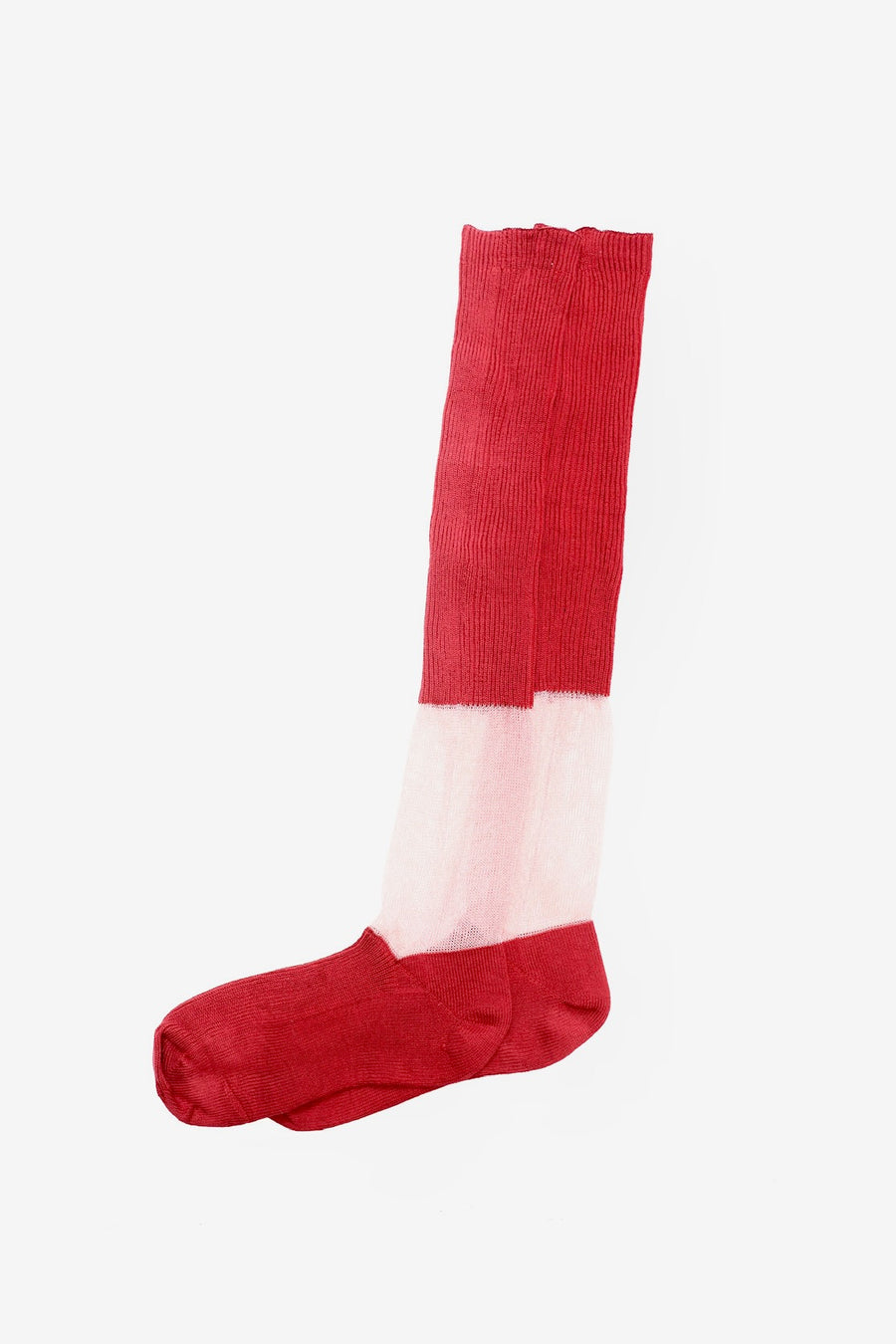 SHIORI MIKATA  long socks with sheer(RED)