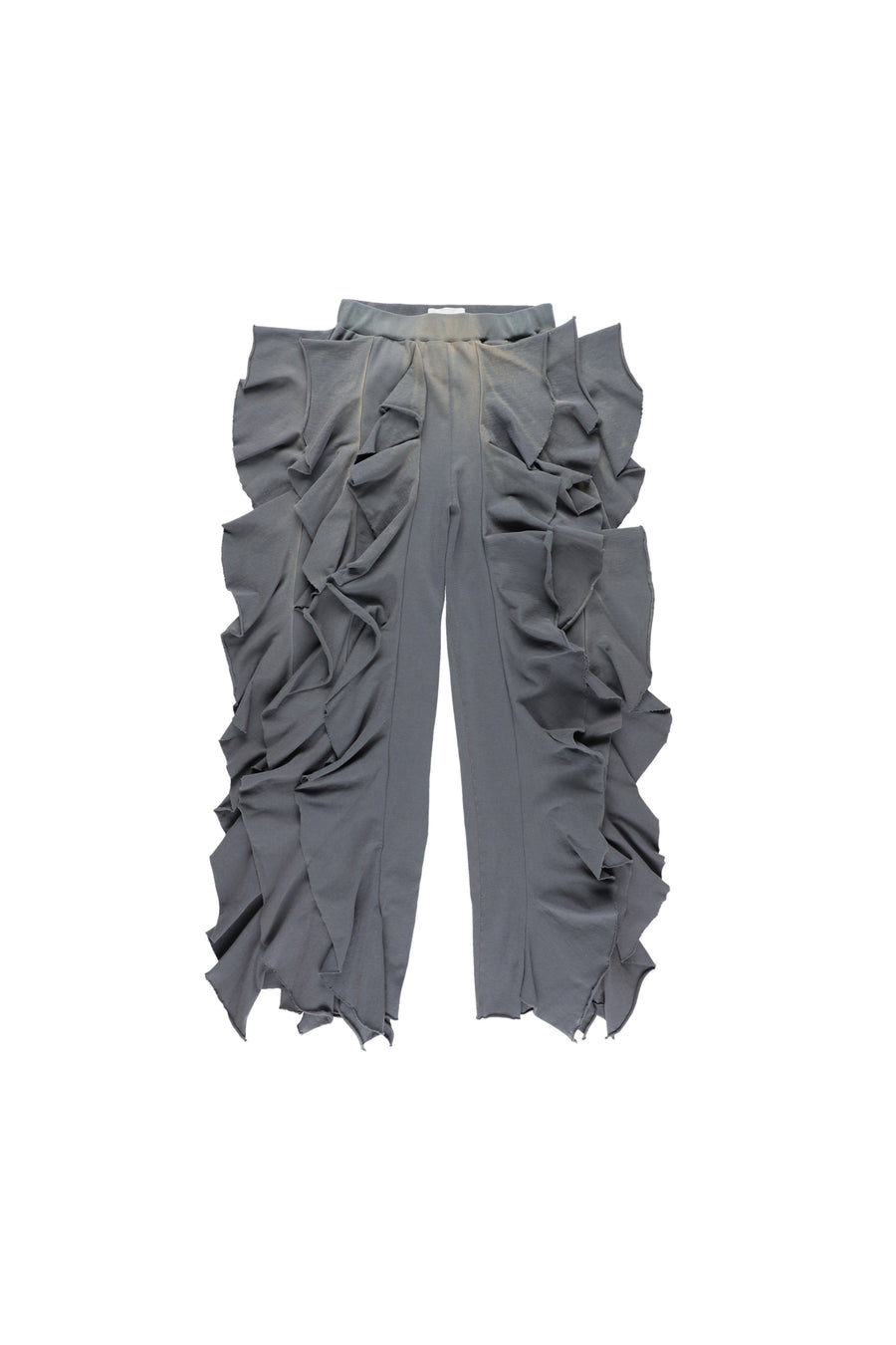 【25ss先行予約】BELPER  2025ss BLEACHED RUFFLE PANTS(BLACK) ※3月入荷予定予約品