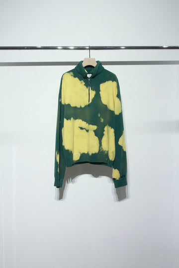 soe  2 Color Harf Zip Sweat Shirts(GREEN)