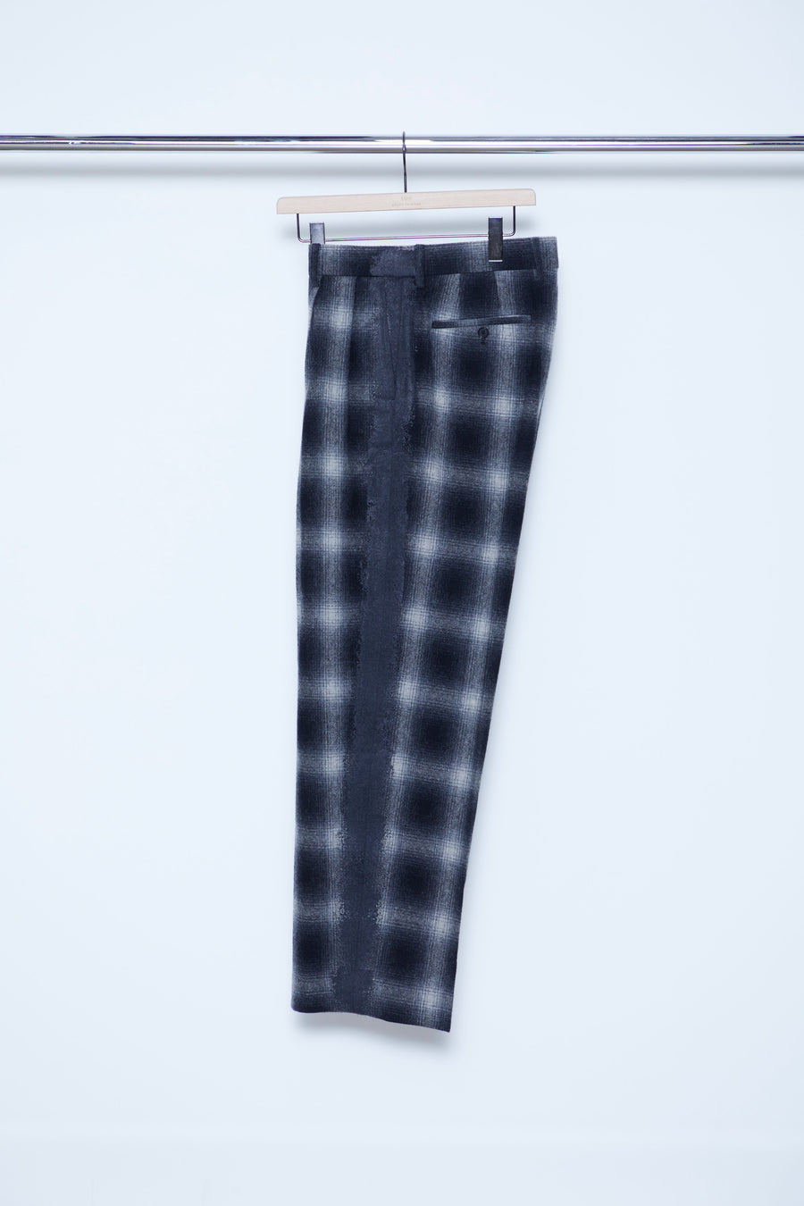 SOE (Soy) Ombre CHECK Painted Line Trousers mail order