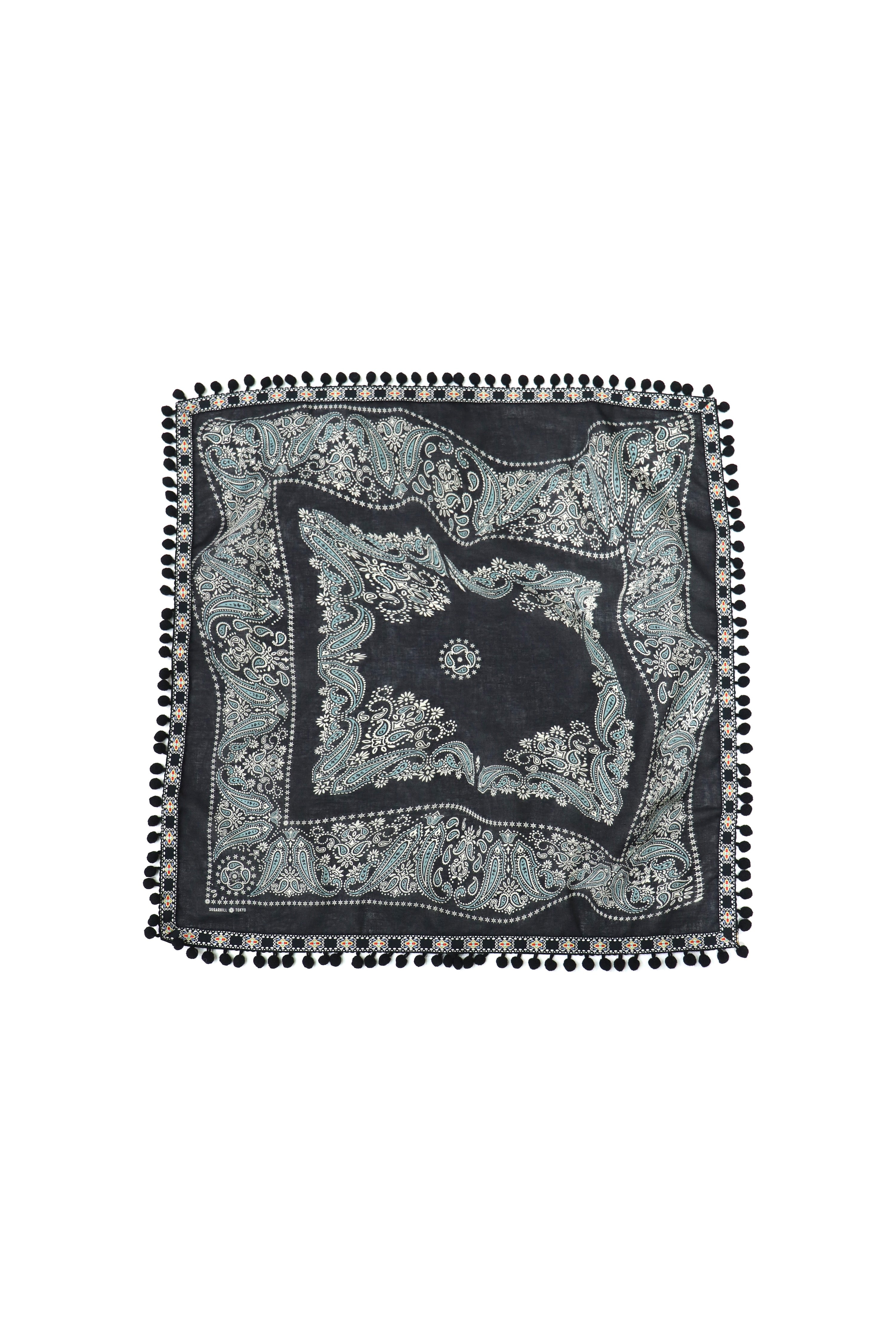 SUGARHILL(シュガーヒル)のPOMPOM BANDANA BLACKの通販｜PALETTE art