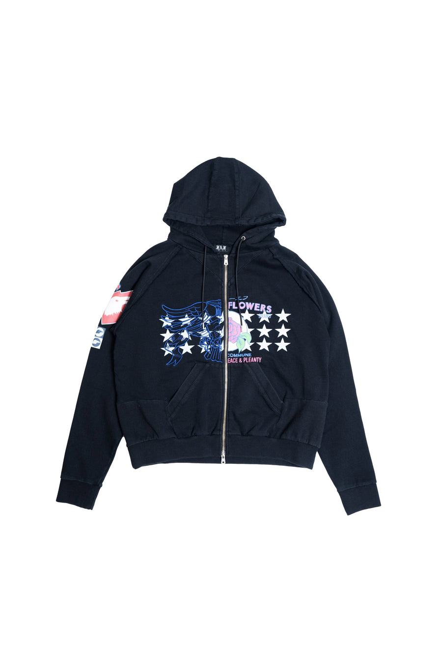 FAF(エフエーエフ)のPrinted Zip-Up Hoodie BLACKの通販｜PALETTE art