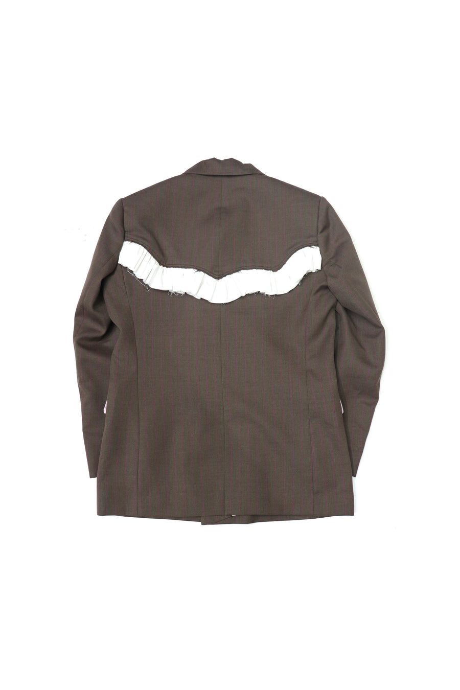 HOMMENA  Frillrd Western Double Breasted Jacket(BROWN)