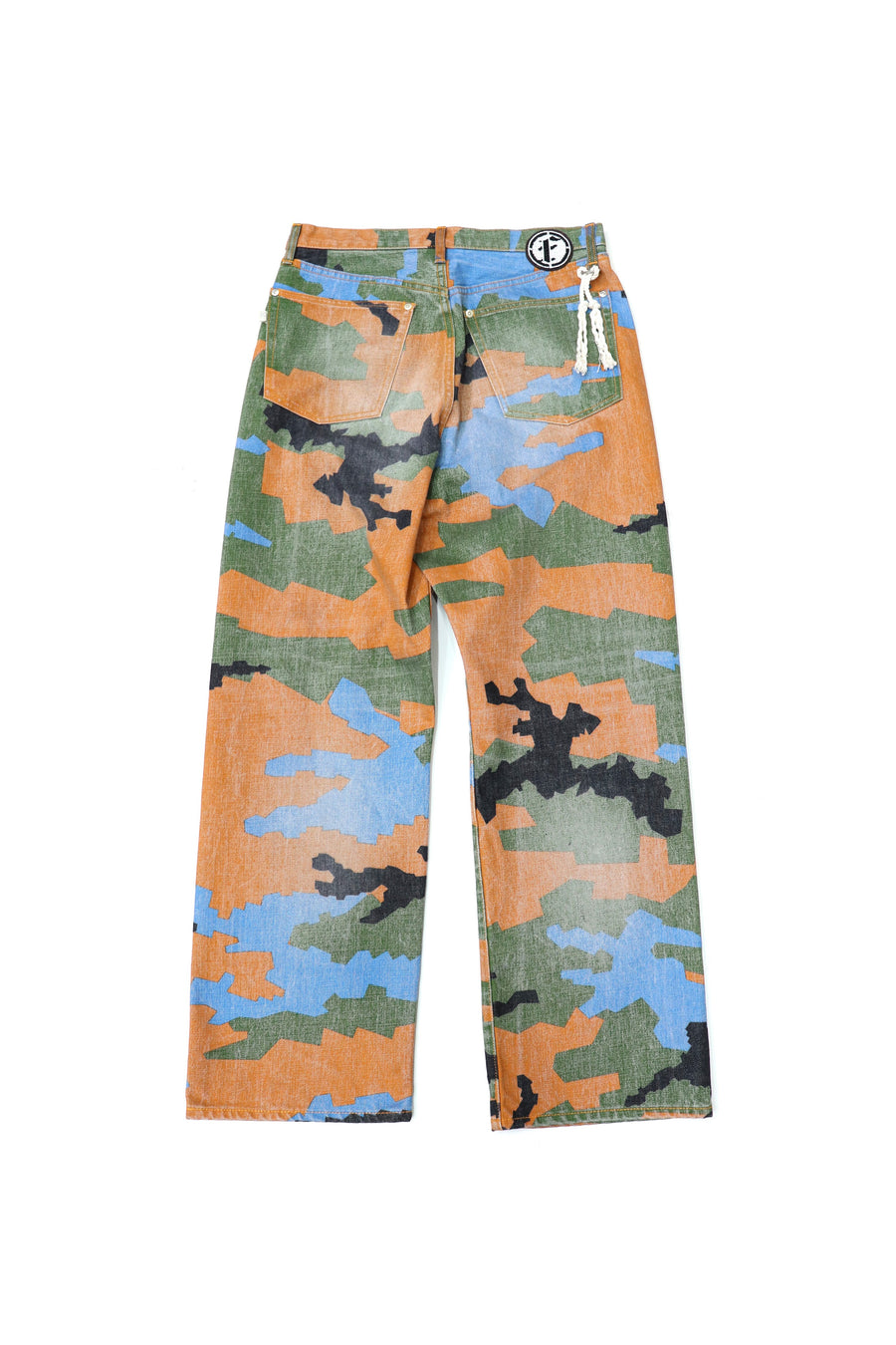 FAF × PALETTE art alive  CAMO AGED DENIM PANTS(GERMAN CAMO)