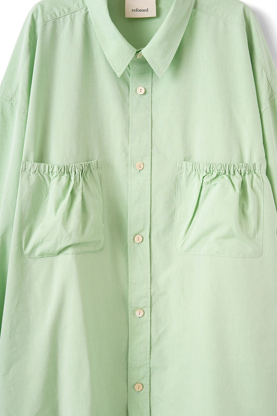 refomed(リフォメッド)のWRIST PATCH WIDE SHIRT MINTの通販｜PALETTE