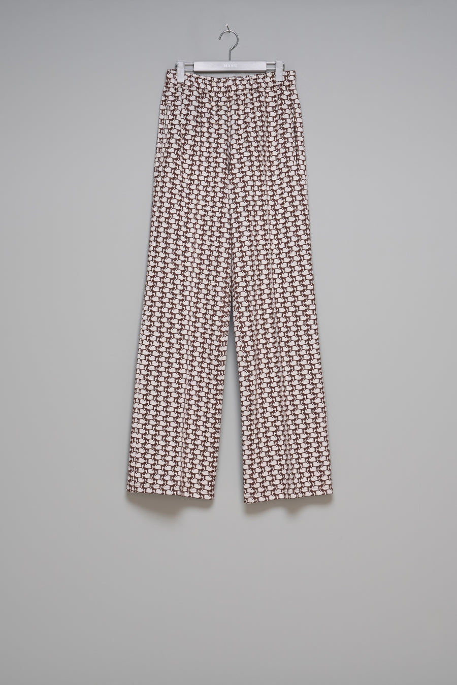 MASU  SWAN MONOGRAM TRACK PANTS(BROWN)