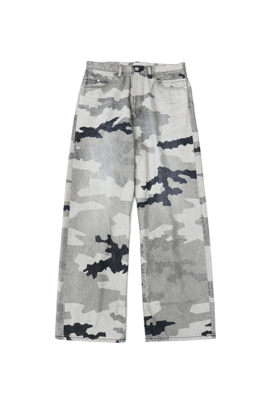 FAF × PALETTE art alive  CAMO AGED DENIM PANTS(SHADOW CAMO)