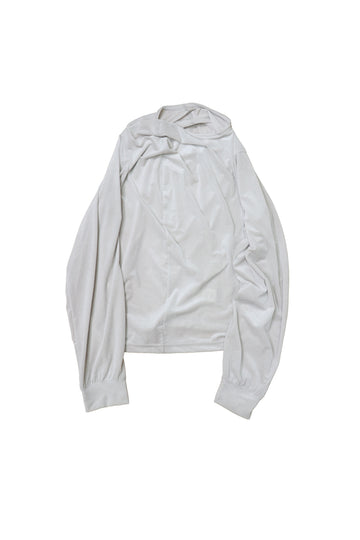 HOMMENA  Drape Long Sleeve Tee