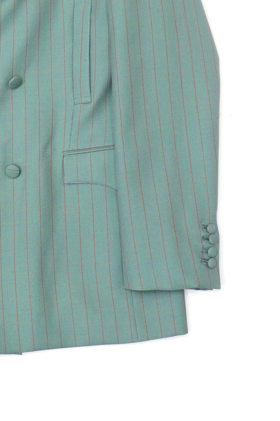 HOMMENA  Frillrd Western Double Breasted Jacket(GREEN)