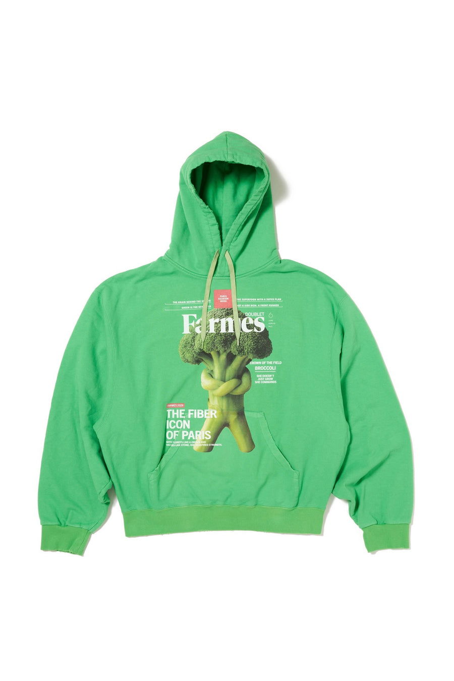 doublet 野菜パーカー FARMES MAGAZINE COVER HOODIE 6S