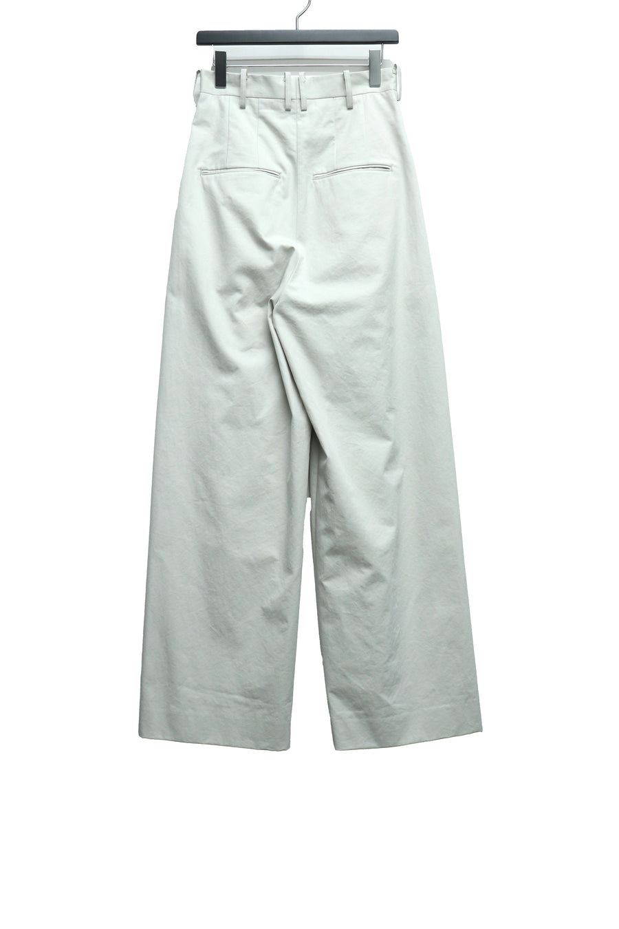 SOSHIOTSUKI(ソウシオオツキ)のEIGHT TUCK HIGH WAIST TROUSERS GREIGE