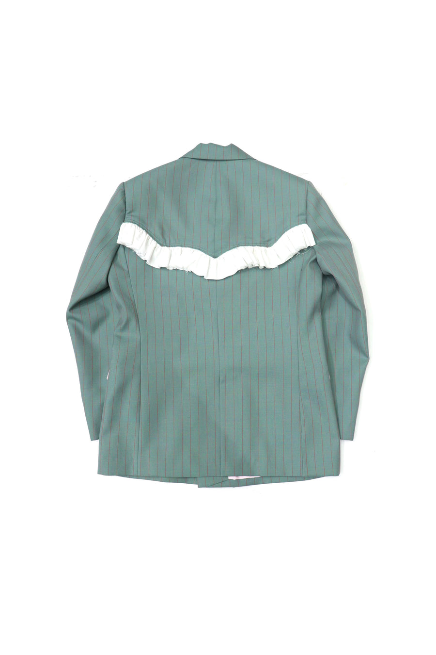 HOMMENA  Frillrd Western Double Breasted Jacket(GREEN)