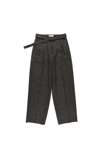 【24aw先行予約】BELPER 2024aw TUCKED PANTS(CHARCOAL) ※9月入荷予定予約品（4月20日 23:59 締め切り）