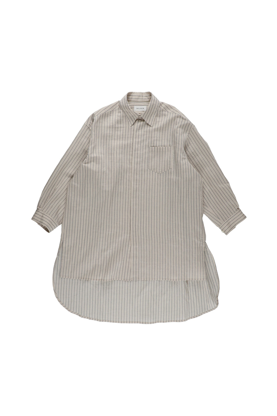 【25ss先行予約】BELPER  2025ss STRIPE SHIRT(DOUBLE ST) ※3月入荷予定予約品