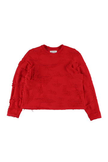 【25ss先行予約】BELPER  2025ss LOVE SWEATSHIRT(RED) ※2月入荷予定予約品