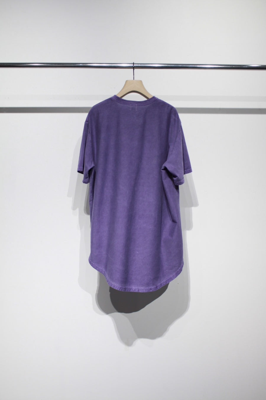 soe  Over Dye Round Hem Tall Tee(FADED PURPLE)