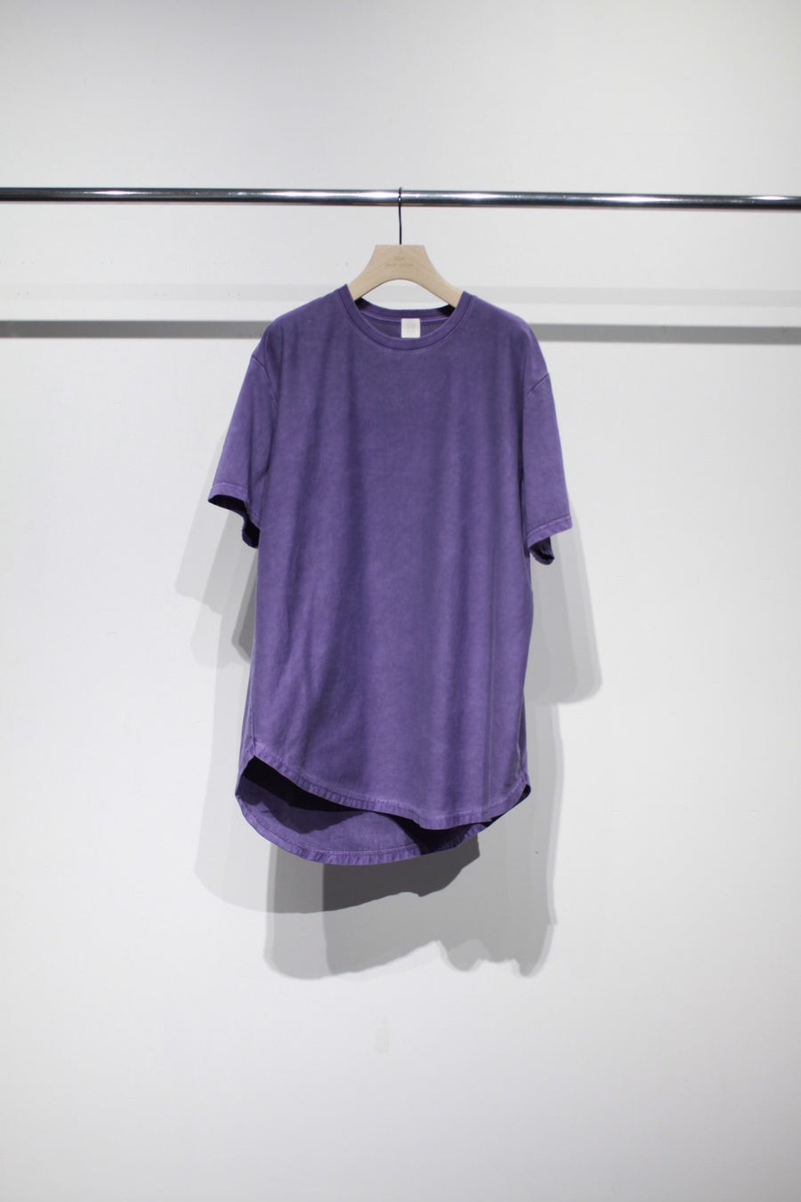 soe  Over Dye Round Hem Tall Tee(FADED PURPLE)