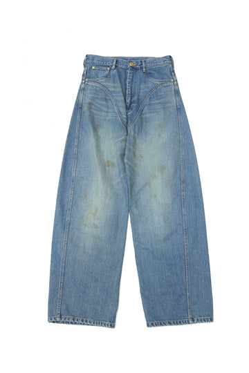 HOMMENA  Twisted Wide Denim Pants