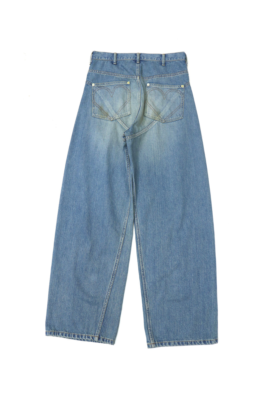 HOMMENA  Twisted Wide Denim Pants