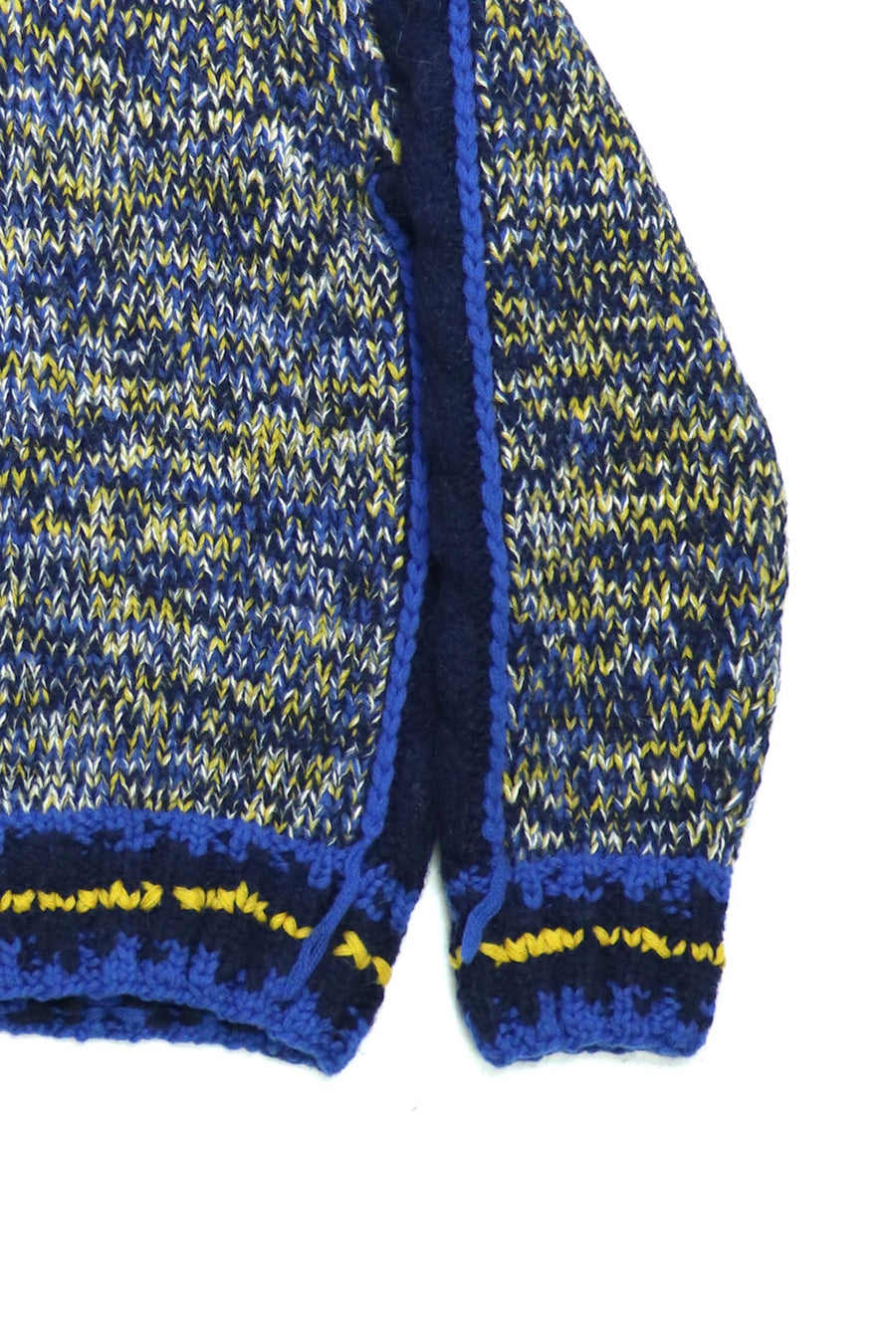 fluss  hand knit track jacket(NAVY MIX)