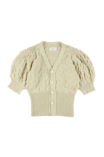 【25ss先行予約】BELPER  2025ss PUFF KNIT CARDIGAN(CERU) ※1月入荷予定予約品