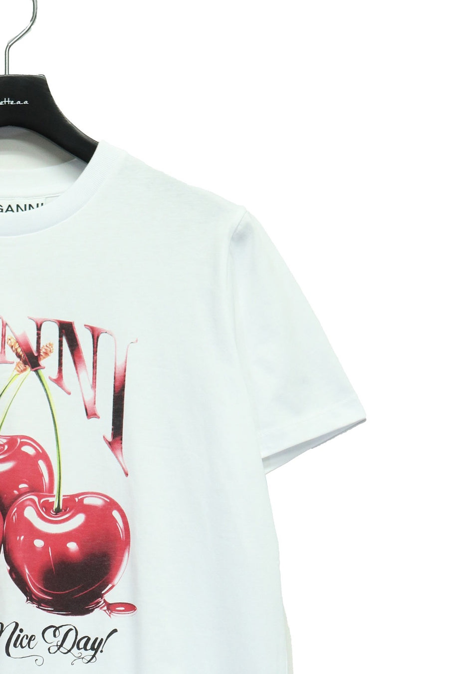 GANNI  Basic Jersey Cherry Relaxed T-shirt