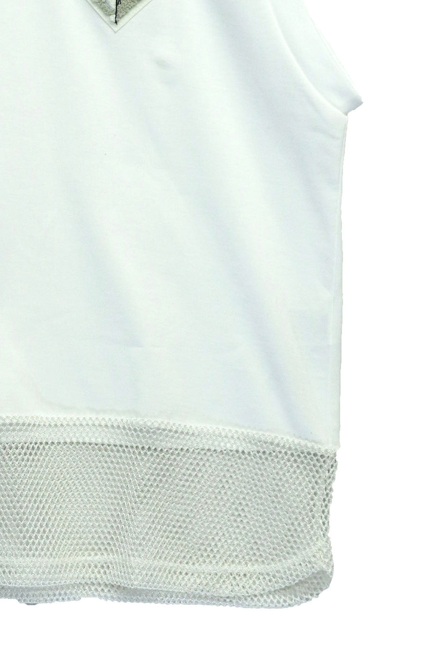 TOGA VIRILIS  Mesh sleeveless top(WHITE)