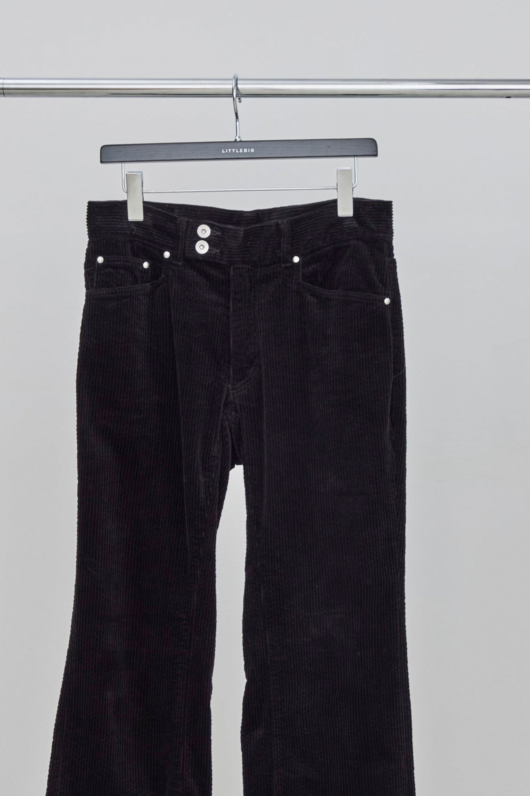 LITTLEBIG(リトルビッグ)のCorduroy Bootcut Pants Black or Bordeaux