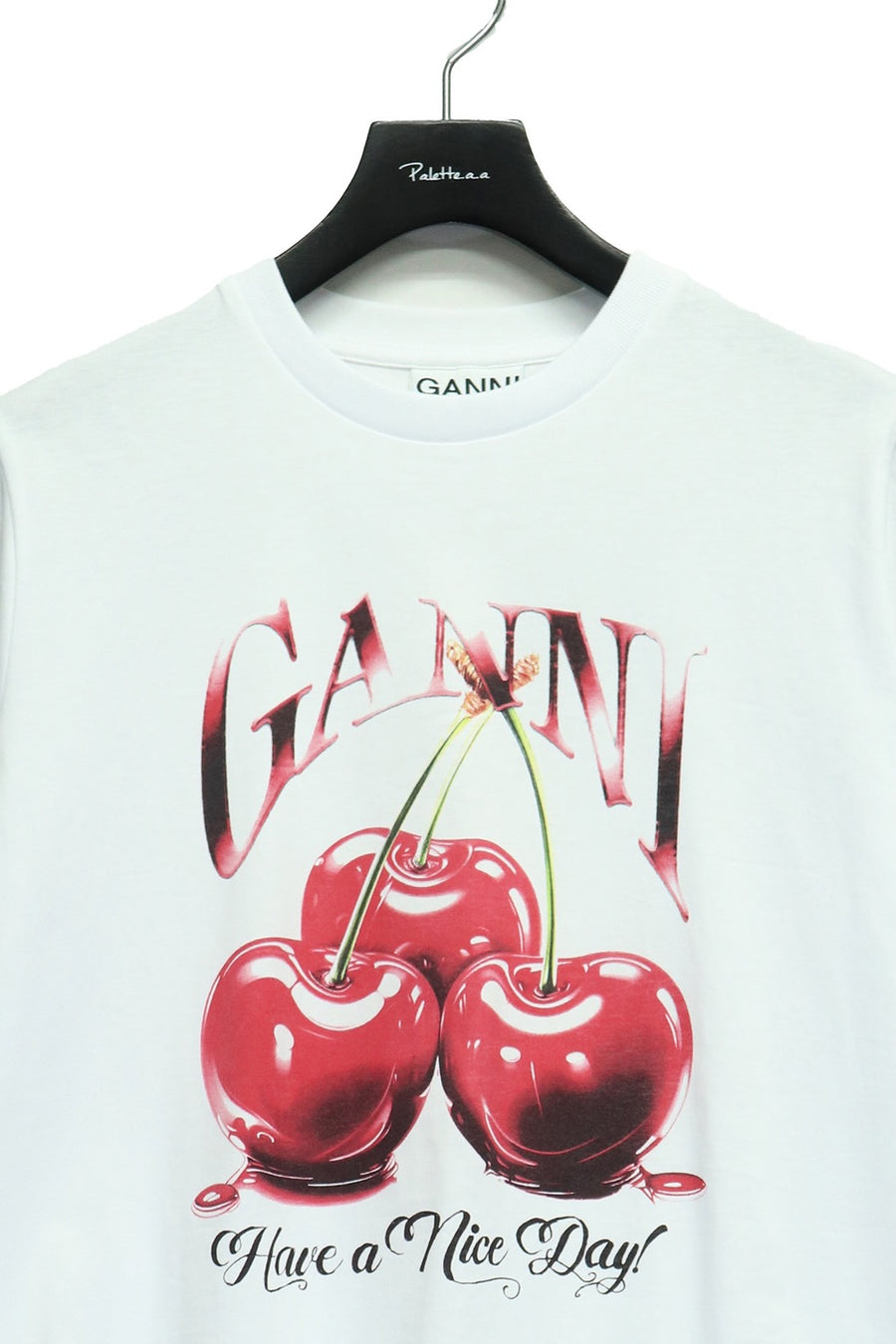 GANNI  Basic Jersey Cherry Relaxed T-shirt