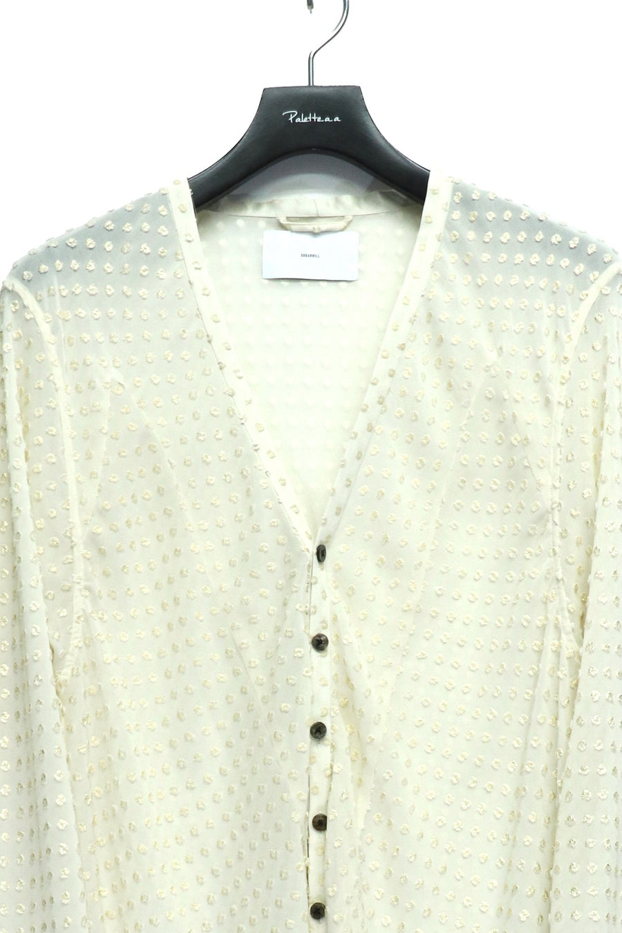 SUGARHILL(シュガーヒル)のTWINKLE SHEER DRAPE SHIRT ECRUの通販 