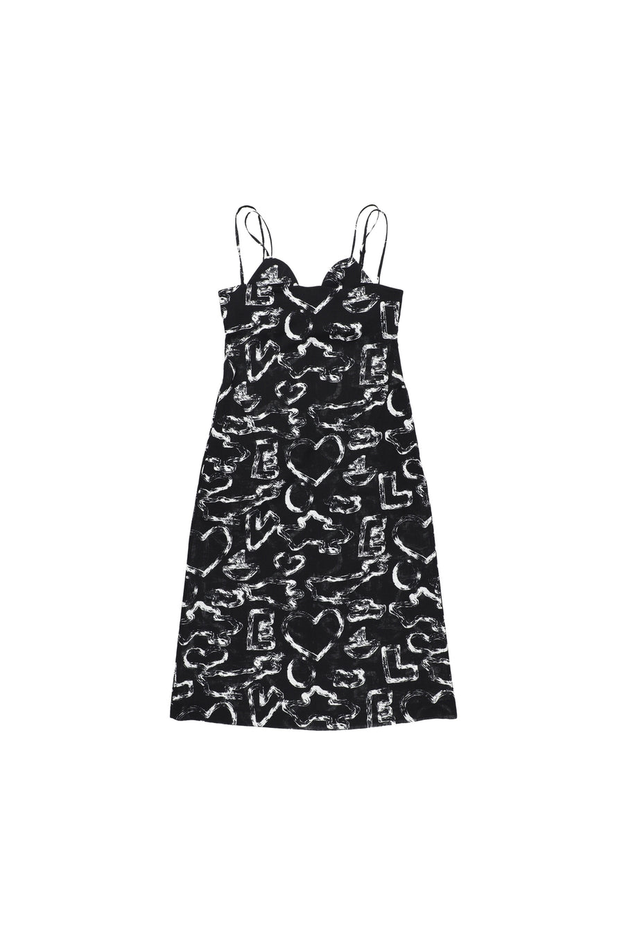 【25ss先行予約】BELPER  2025ss LOVE DRESS(BLACK) ※3月入荷予定予約品