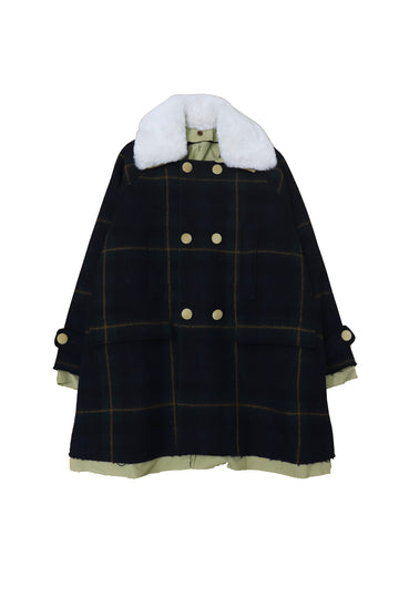 HOMMENA  A Line Short Coat