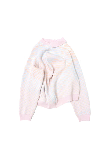 HOMMENA  Big Drape Check Knit PO