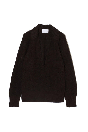 SUGARHILL  MOHAIR PULLOVER SWEATER(BLACK / BROWN)