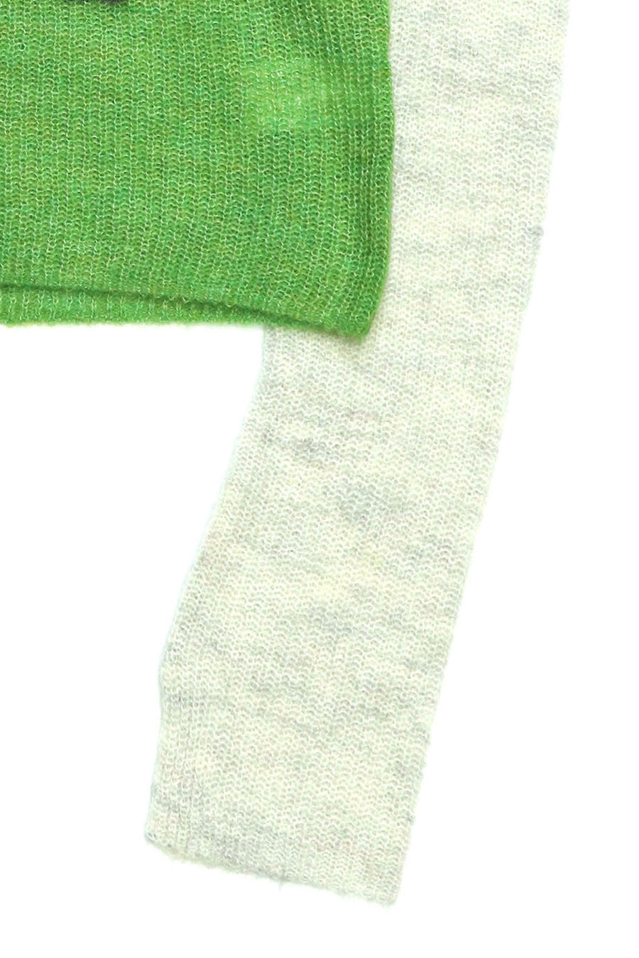 kotohayokozawa  MOHAIR HIGH NECK KNIT(GREEN)