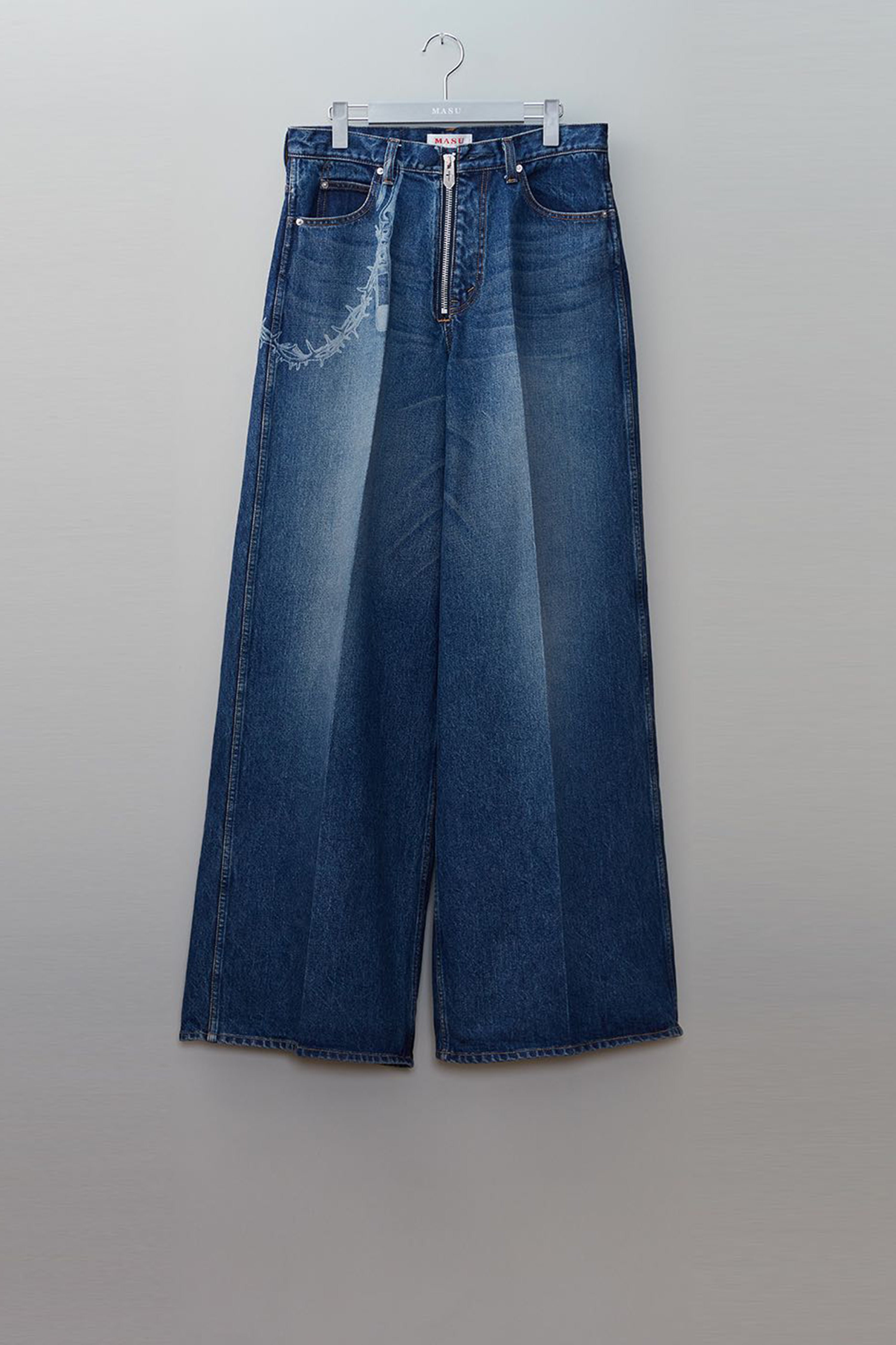 デニム+ジーンズ MASU FADED BAGGY JEANS 22AW indigo 44 MASU(エムエーエスユー)の