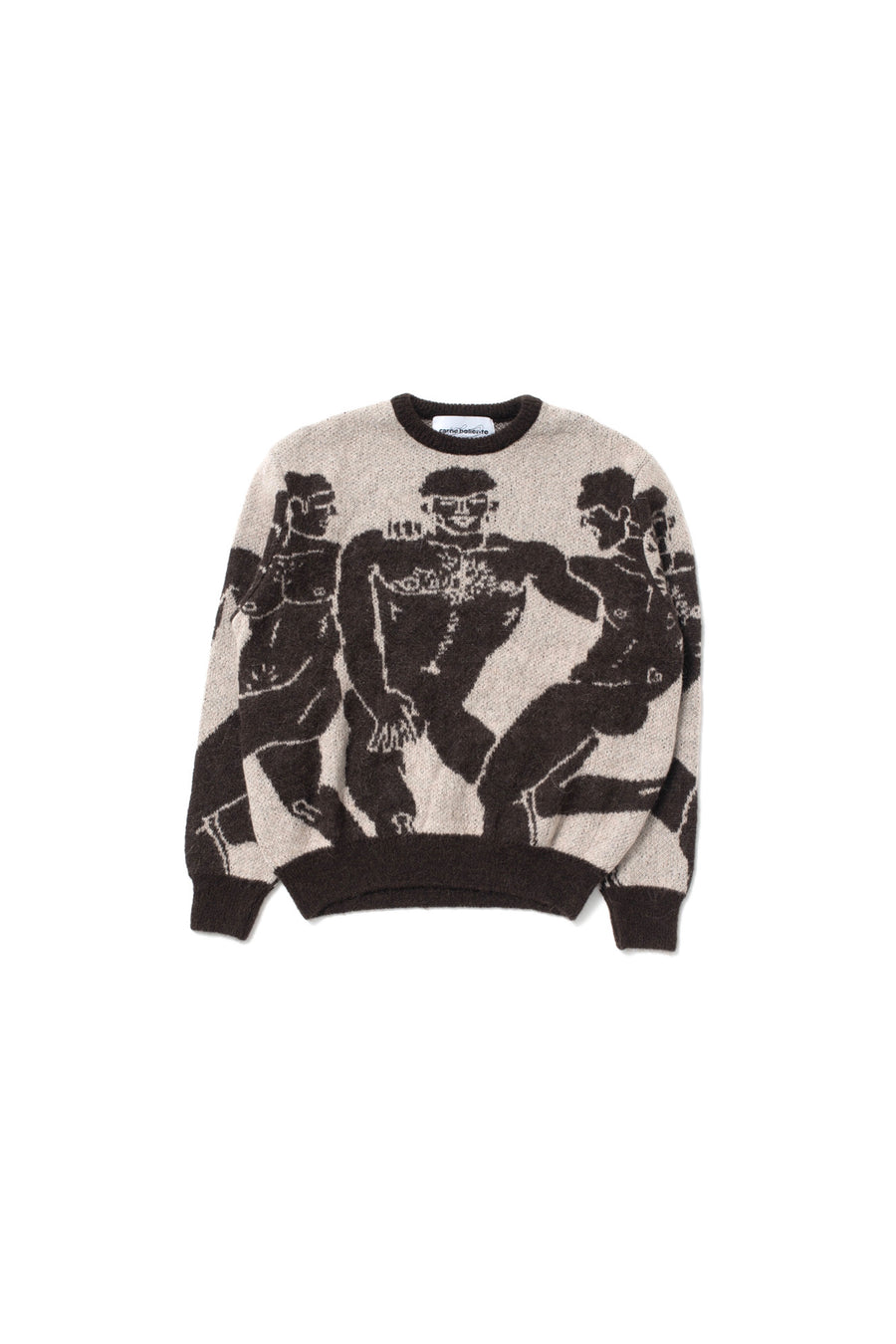 Carne Bollente Beige & Brown B.f.f. Sweater in Black for Men