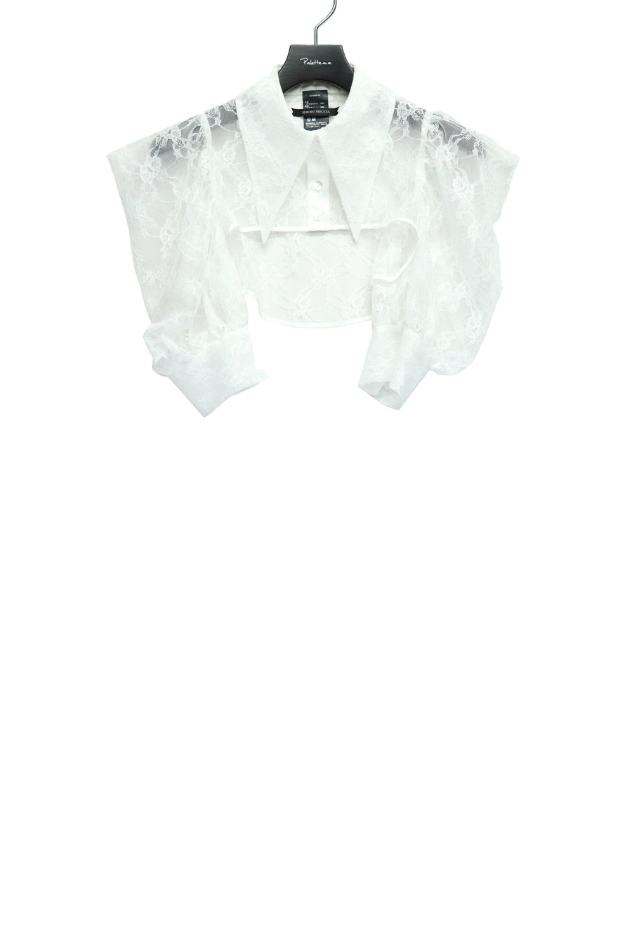 SHIORI MIKATA  over collar shirt bolero(WHITE)