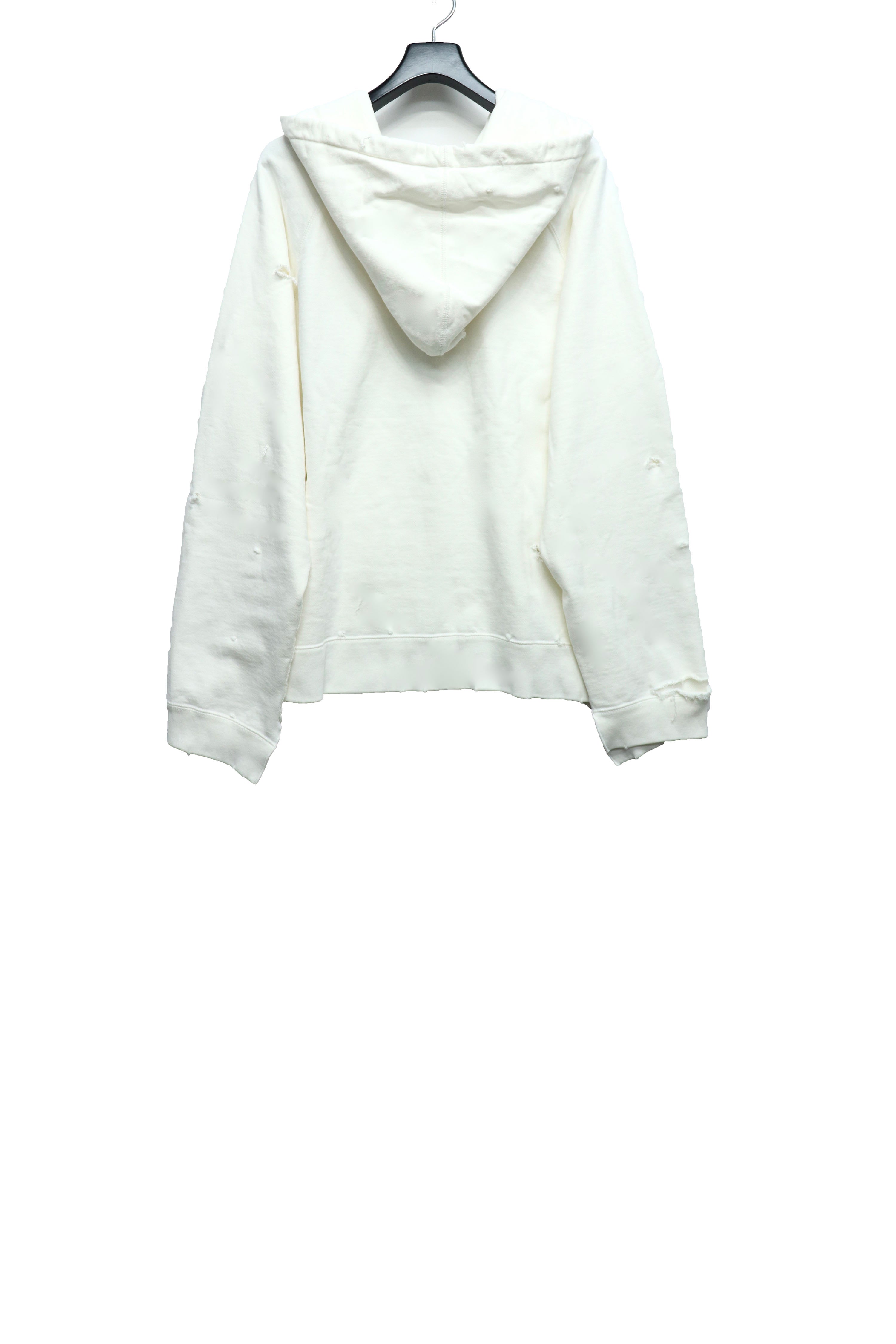 LEH(レー)のDamage Sweat Parker WHITEの通販｜PALETTE art aliveの 