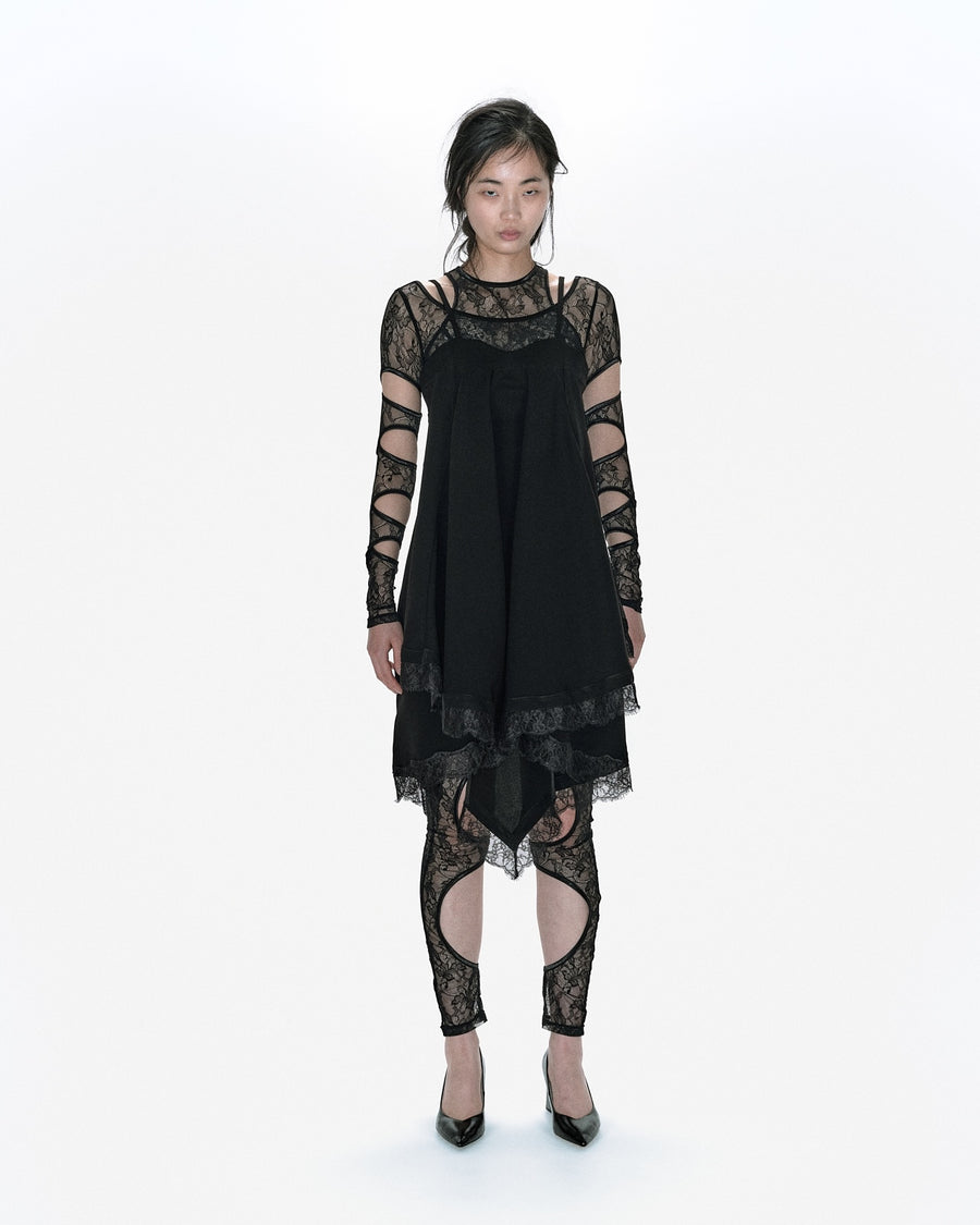 AKIKOAOKI  cyber lace leggings