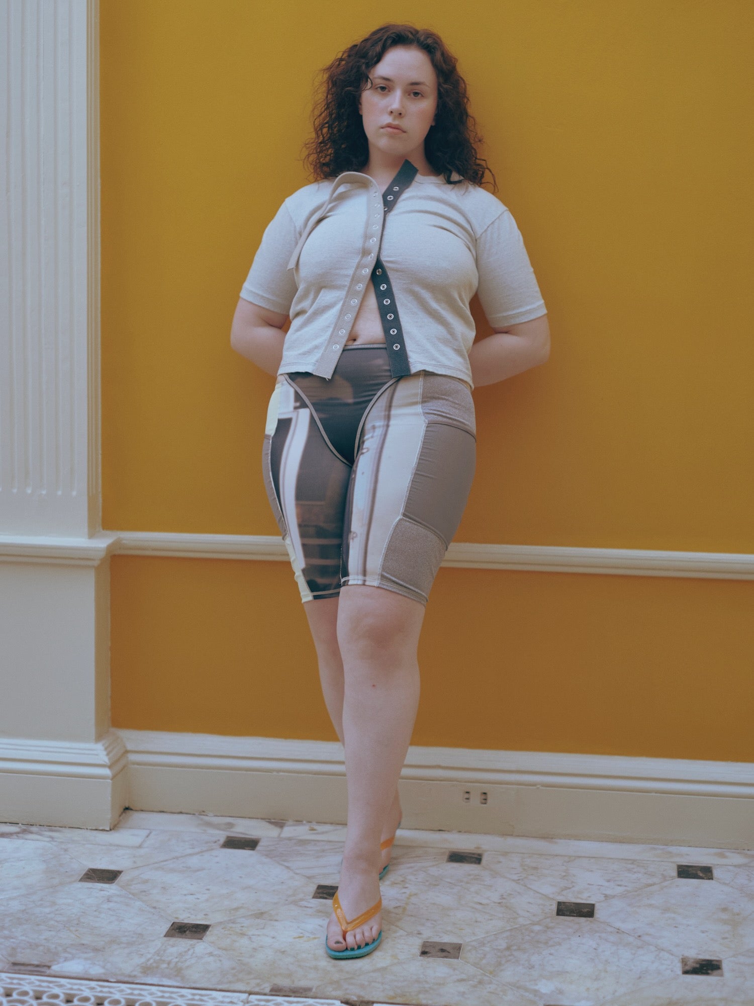 kotohayokozawa(コトハヨコザワ)のPANELLED CYCLE SHORTSの通販