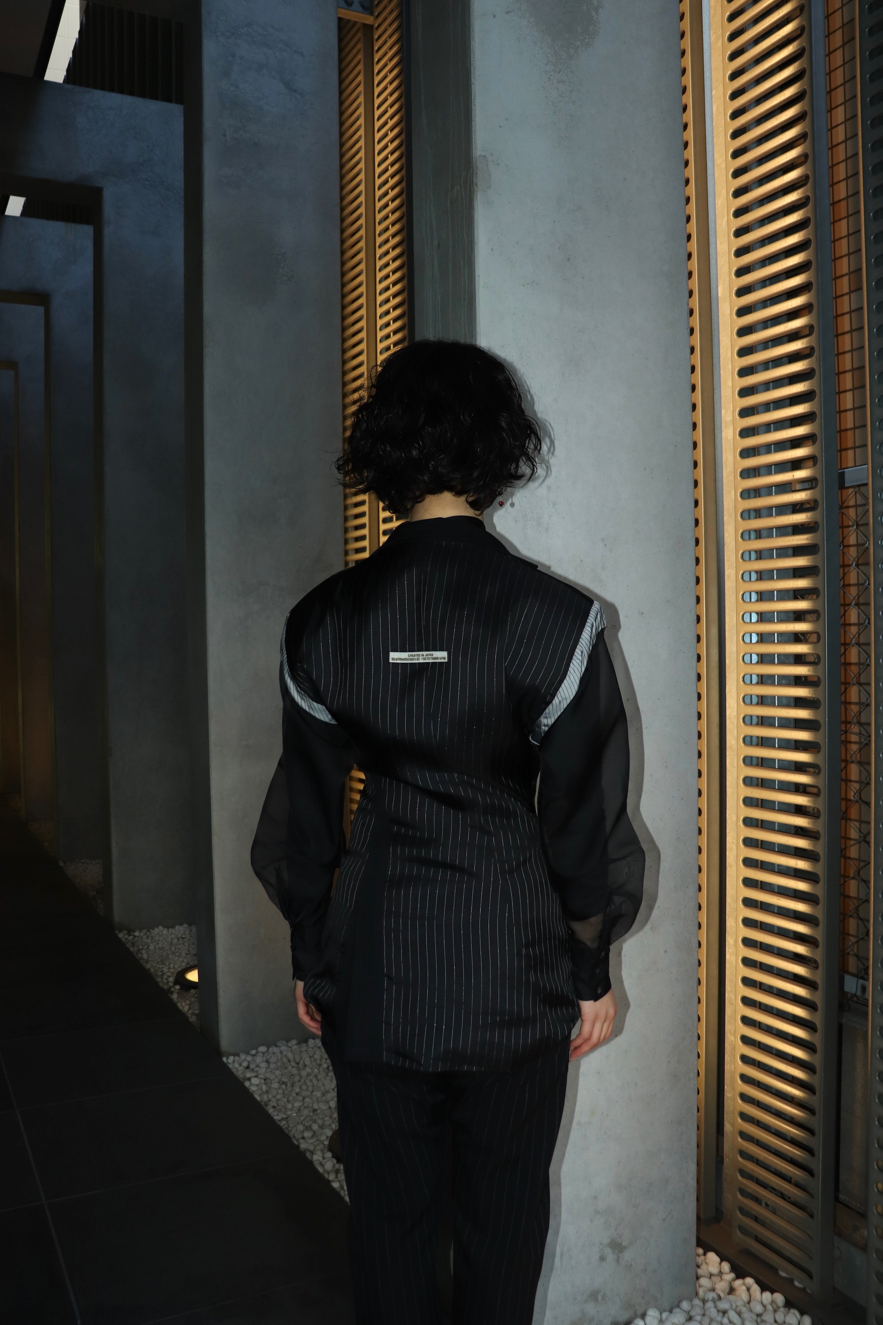 mukcyen(ムッシャン)のout jacket vest BLACKの通販｜PALETTE art 