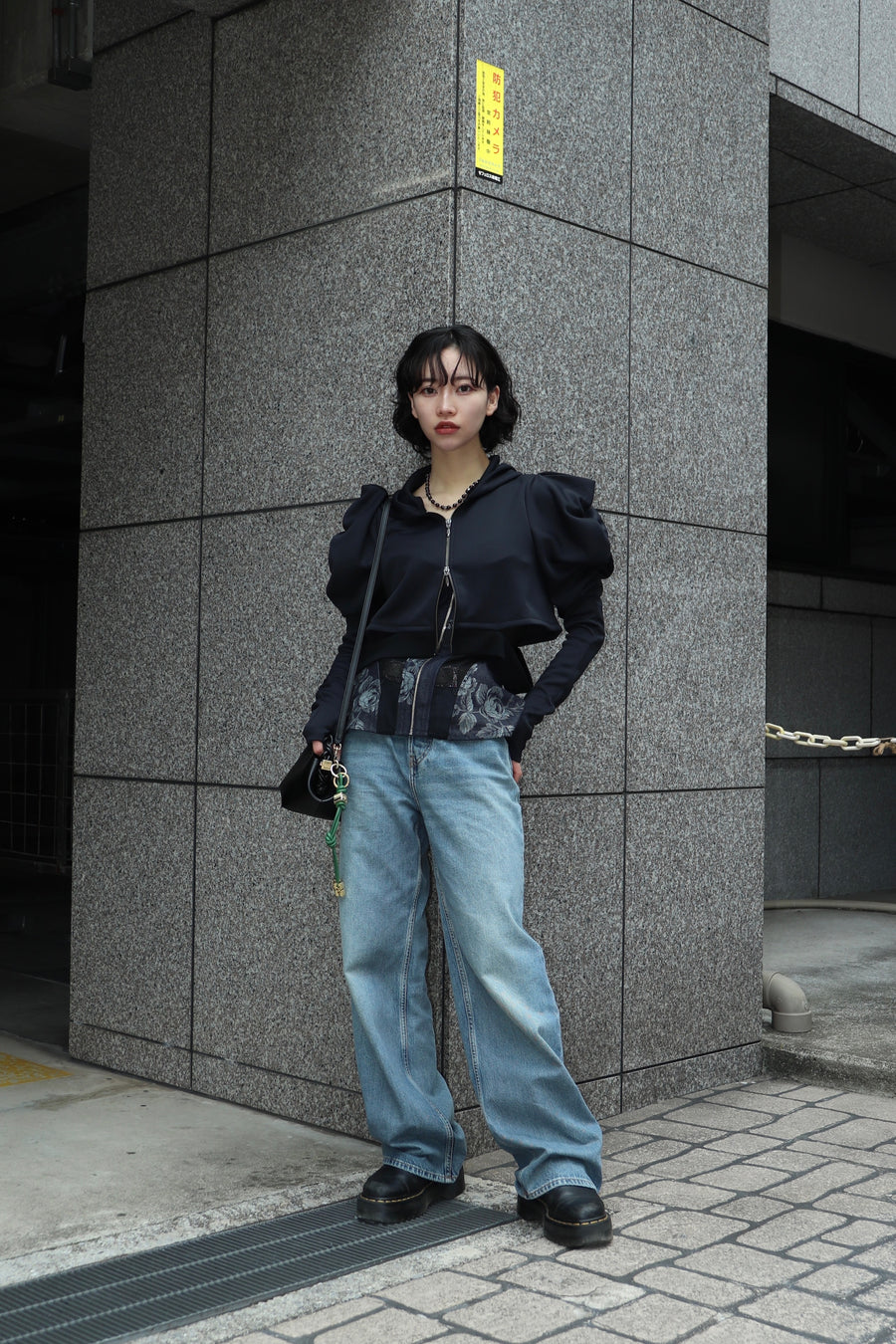 SHIORI MIKATA  waist cut out hoodie