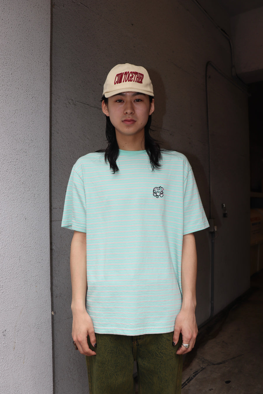 KENZO  VERDY COLLECTION EMBROIDERED CLASSIC TSHIRT(SAGE GREEN)