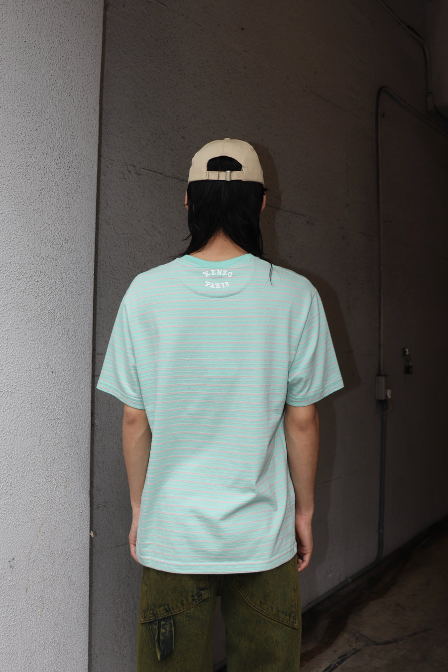 KENZO  VERDY COLLECTION EMBROIDERED CLASSIC TSHIRT(SAGE GREEN)